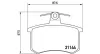 Bremsbelagsatz, Scheibenbremse Hinterachse MAGNETI MARELLI 363700485013 Bild Bremsbelagsatz, Scheibenbremse Hinterachse MAGNETI MARELLI 363700485013