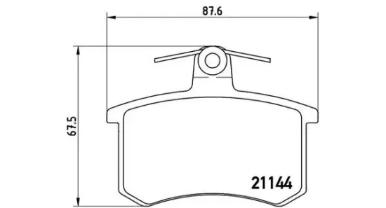 Bremsbelagsatz, Scheibenbremse Hinterachse MAGNETI MARELLI 363700485013 Bild Bremsbelagsatz, Scheibenbremse Hinterachse MAGNETI MARELLI 363700485013