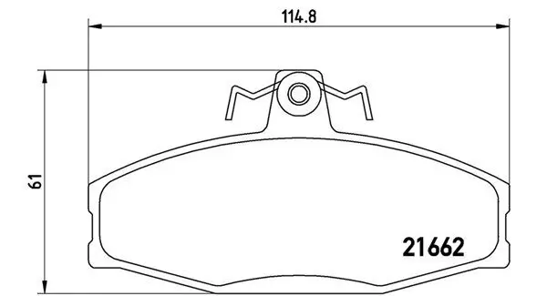 Bremsbelagsatz, Scheibenbremse Vorderachse MAGNETI MARELLI 363700485022