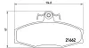 Bremsbelagsatz, Scheibenbremse Vorderachse MAGNETI MARELLI 363700485022 Bild Bremsbelagsatz, Scheibenbremse Vorderachse MAGNETI MARELLI 363700485022