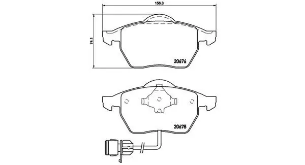 Bremsbelagsatz, Scheibenbremse Vorderachse MAGNETI MARELLI 363700485026