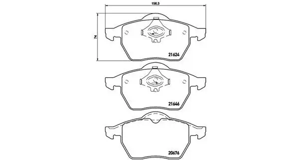 Bremsbelagsatz, Scheibenbremse Vorderachse MAGNETI MARELLI 363916060422
