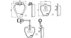 Bremsbelagsatz, Scheibenbremse Vorderachse MAGNETI MARELLI 363700485038 Bild Bremsbelagsatz, Scheibenbremse Vorderachse MAGNETI MARELLI 363700485038