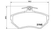 Bremsbelagsatz, Scheibenbremse MAGNETI MARELLI 363700485042