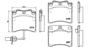 Bremsbelagsatz, Scheibenbremse Vorderachse MAGNETI MARELLI 363700485048