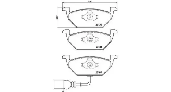 Bremsbelagsatz, Scheibenbremse Vorderachse MAGNETI MARELLI 363700585072 Bild Bremsbelagsatz, Scheibenbremse Vorderachse MAGNETI MARELLI 363700585072