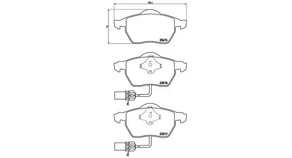 Bremsbelagsatz, Scheibenbremse MAGNETI MARELLI 363700485085