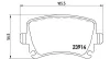 Bremsbelagsatz, Scheibenbremse Hinterachse MAGNETI MARELLI 363700585095