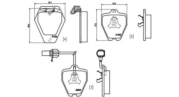 Bremsbelagsatz, Scheibenbremse MAGNETI MARELLI 363700485096