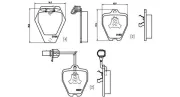 Bremsbelagsatz, Scheibenbremse MAGNETI MARELLI 363700485096