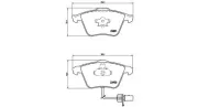 Bremsbelagsatz, Scheibenbremse Vorderachse MAGNETI MARELLI 363700485097