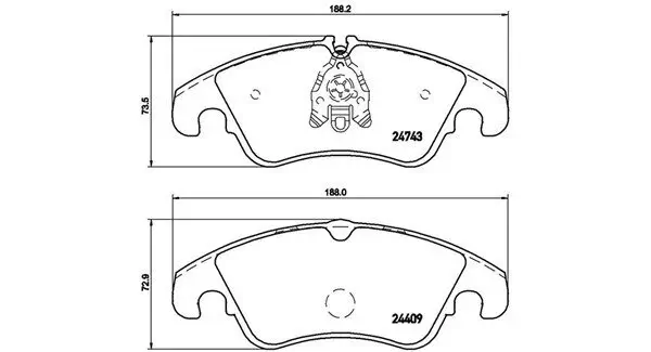 Bremsbelagsatz, Scheibenbremse MAGNETI MARELLI 363700485098