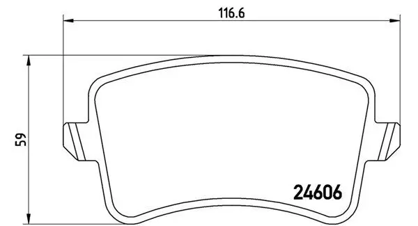 Bremsbelagsatz, Scheibenbremse Hinterachse MAGNETI MARELLI 363700485100