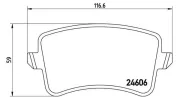 Bremsbelagsatz, Scheibenbremse MAGNETI MARELLI 363700485100