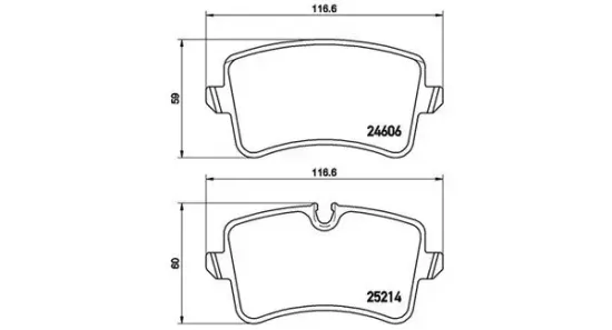 Bremsbelagsatz, Scheibenbremse Hinterachse MAGNETI MARELLI 363700485119 Bild Bremsbelagsatz, Scheibenbremse Hinterachse MAGNETI MARELLI 363700485119