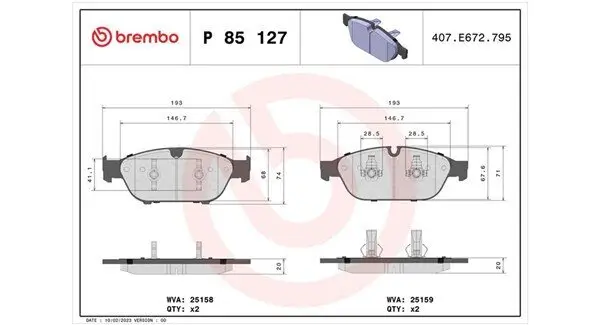 Bremsbelagsatz, Scheibenbremse MAGNETI MARELLI 363700485127