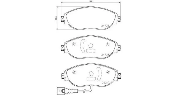 Bremsbelagsatz, Scheibenbremse MAGNETI MARELLI 363700485131