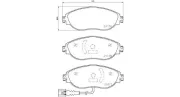 Bremsbelagsatz, Scheibenbremse MAGNETI MARELLI 363700485131