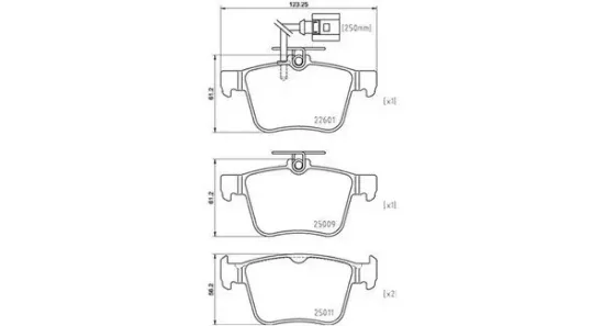 Bremsbelagsatz, Scheibenbremse Hinterachse MAGNETI MARELLI 363700485162 Bild Bremsbelagsatz, Scheibenbremse Hinterachse MAGNETI MARELLI 363700485162