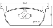 Bremsbelagsatz, Scheibenbremse Vorderachse MAGNETI MARELLI 363700485167