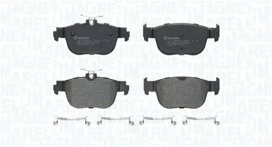 Bremsbelagsatz, Scheibenbremse Vorderachse MAGNETI MARELLI 363916060710 Bild Bremsbelagsatz, Scheibenbremse Vorderachse MAGNETI MARELLI 363916060710
