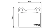 Bremsbelagsatz, Scheibenbremse MAGNETI MARELLI 363700486002