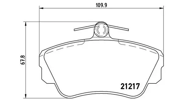 Bremsbelagsatz, Scheibenbremse Vorderachse MAGNETI MARELLI 363700486010