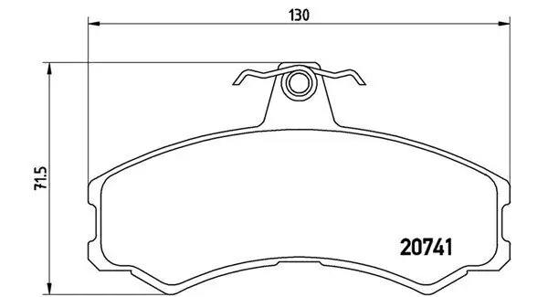 Bremsbelagsatz, Scheibenbremse Vorderachse MAGNETI MARELLI 363700506024