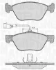 Bremsbelagsatz, Scheibenbremse Vorderachse MAGNETI MARELLI 363916060101