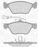 Bremsbelagsatz, Scheibenbremse MAGNETI MARELLI 363916060101