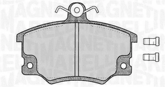 Bremsbelagsatz, Scheibenbremse MAGNETI MARELLI 363916060105 Bild Bremsbelagsatz, Scheibenbremse MAGNETI MARELLI 363916060105