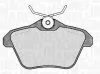 Bremsbelagsatz, Scheibenbremse Hinterachse MAGNETI MARELLI 363916060111