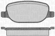 Bremsbelagsatz, Scheibenbremse Hinterachse MAGNETI MARELLI 363916060114