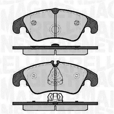 Bremsbelagsatz, Scheibenbremse MAGNETI MARELLI 363916060140