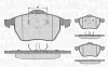 Bremsbelagsatz, Scheibenbremse Vorderachse MAGNETI MARELLI 363916060146