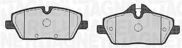 Bremsbelagsatz, Scheibenbremse Vorderachse MAGNETI MARELLI 363916060147