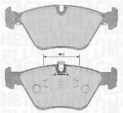 Bremsbelagsatz, Scheibenbremse Vorderachse MAGNETI MARELLI 363916060153