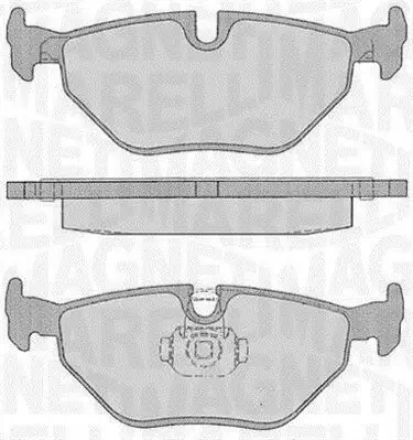 Bremsbelagsatz, Scheibenbremse Hinterachse MAGNETI MARELLI 363916060157 Bild Bremsbelagsatz, Scheibenbremse Hinterachse MAGNETI MARELLI 363916060157