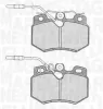Bremsbelagsatz, Scheibenbremse Vorderachse MAGNETI MARELLI 363916060167