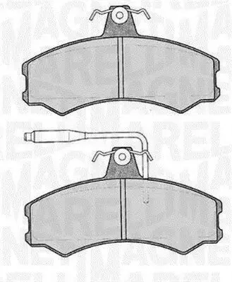 Bremsbelagsatz, Scheibenbremse MAGNETI MARELLI 363916060175