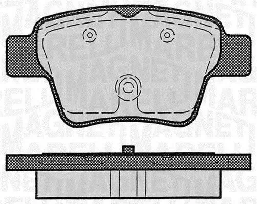 Bremsbelagsatz, Scheibenbremse MAGNETI MARELLI 363916060179