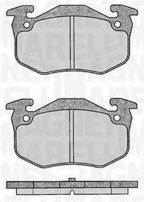 Bremsbelagsatz, Scheibenbremse Hinterachse MAGNETI MARELLI 363916060197 Bild Bremsbelagsatz, Scheibenbremse Hinterachse MAGNETI MARELLI 363916060197