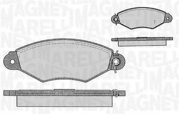 Bremsbelagsatz, Scheibenbremse MAGNETI MARELLI 363916060200