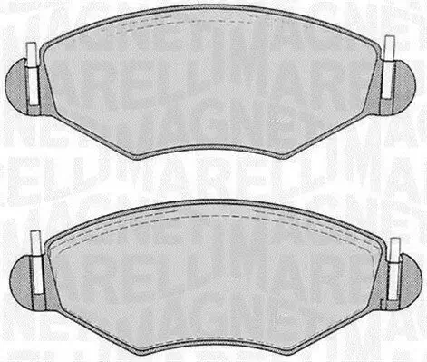 Bremsbelagsatz, Scheibenbremse Vorderachse MAGNETI MARELLI 363916060201 Bild Bremsbelagsatz, Scheibenbremse Vorderachse MAGNETI MARELLI 363916060201
