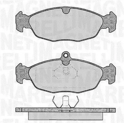 Bremsbelagsatz, Scheibenbremse MAGNETI MARELLI 363916060208