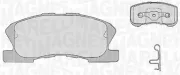 Bremsbelagsatz, Scheibenbremse Vorderachse MAGNETI MARELLI 363916060209