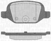 Bremsbelagsatz, Scheibenbremse MAGNETI MARELLI 363916060216