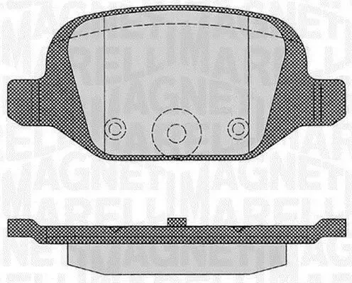 Bremsbelagsatz, Scheibenbremse MAGNETI MARELLI 363916060216 Bild Bremsbelagsatz, Scheibenbremse MAGNETI MARELLI 363916060216