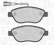 Bremsbelagsatz, Scheibenbremse Vorderachse MAGNETI MARELLI 363916060221