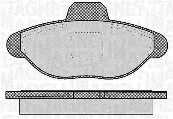 Bremsbelagsatz, Scheibenbremse MAGNETI MARELLI 363916060223